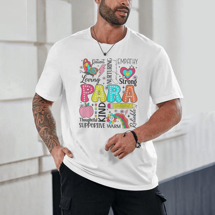 Para Paraprofessional Paraeducator Teacher Back To School Unisex T-Shirt, novelty gifts, funny gifts