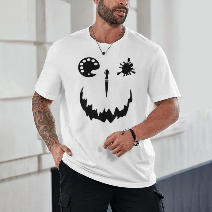 Pumpkin Artist Halloween Art Teacher Unisex T-Shirt, novelty gifts, funny gifts