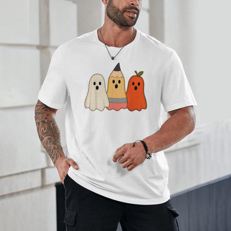 Retro Pencil Ghost Boo Spooky Teacher Halloween Costume Unisex T-Shirt, novelty gifts, funny gifts Retro Pencil Ghost Boo Spooky Teacher Halloween Costume Unisex T-Shirt, novelty gifts, funny gifts