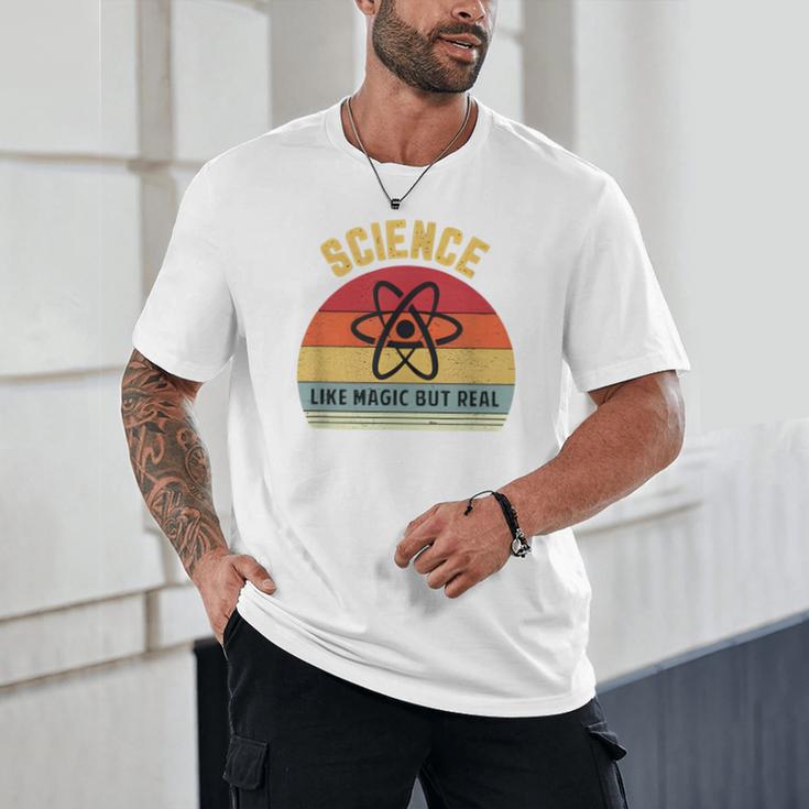 Science Like Magic But Real Science Teacher Graphics Geek Unisex T-Shirt, novelty gifts, funny gifts