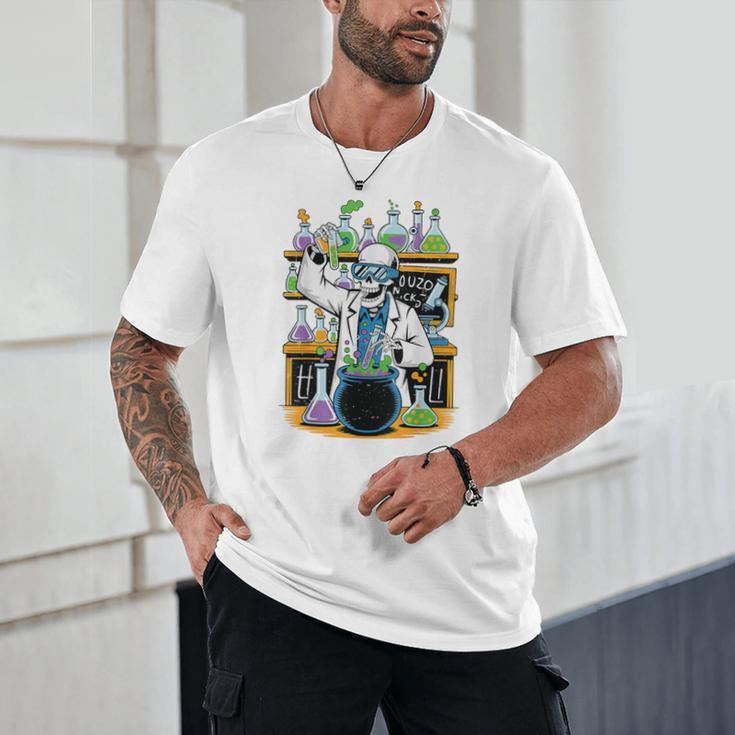Skeleton Mad Scientist Halloween Costume Science Teacher Unisex T-Shirt, novelty gifts, funny gifts Skeleton Mad Scientist Halloween Costume Science Teacher Unisex T-Shirt, novelty gifts, funny gifts