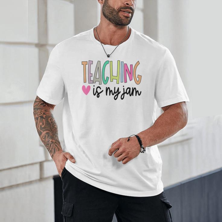Teaching Is My Jam For Women Teacher Cute Teachers Outfit Unisex T-Shirt, novelty gifts, funny gifts