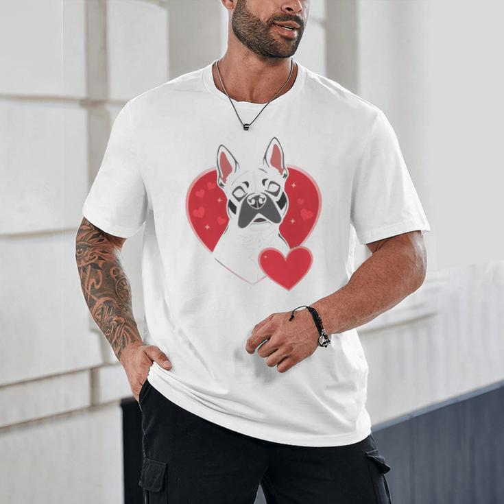 Valentine's Day Boston Terrier Unisex T-Shirt, novelty gifts, funny gifts