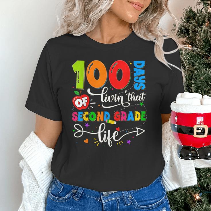 100 Days Of Living That 2nd Grade Life Boy Girl Teacher Unisex T-Shirt, 2nd Grade Teacher Shirts, gift for family, gift for coworker 100 Days Of Living That 2nd Grade Life Boy Girl Teacher Unisex T-Shirt, 2nd Grade Teacher Shirts, gift for family, gift for coworker