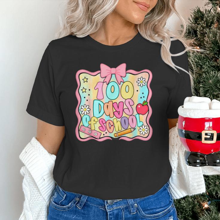 100 Days Of School Preppy 100th Day Of School Teacher Kids Unisex T-Shirt, gift for family, gift for coworker