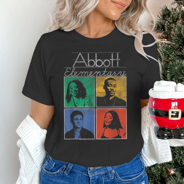 Abbott Elementary Colorful Pop Art Teachers TV Show Unisex T-Shirt, gift for family, gift for coworker Abbott Elementary Colorful Pop Art Teachers TV Show Unisex T-Shirt, gift for family, gift for coworker