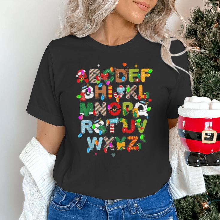 ABCs Learning Kindergarten Teacher Christmas Lights Alphabet For Men Women Kids Unisex T-Shirt, gift for family, gift for coworker ABCs Learning Kindergarten Teacher Christmas Lights Alphabet For Men Women Kids Unisex T-Shirt, gift for family, gift for coworker