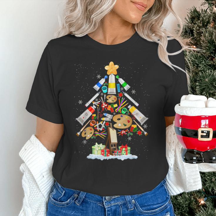 Art Christmas Tree Merry Christmas Artist Art Teacher Unisex T-Shirt, gift for family, gift for coworker Art Christmas Tree Merry Christmas Artist Art Teacher Unisex T-Shirt, gift for family, gift for coworker