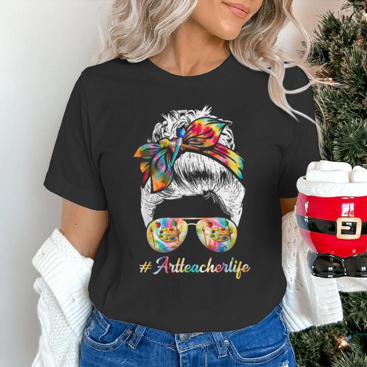 Art Teacher Life Messy Bun Back To School Art Teacher Unisex T-Shirt, gift for family, gift for coworker Art Teacher Life Messy Bun Back To School Art Teacher Unisex T-Shirt, gift for family, gift for coworker