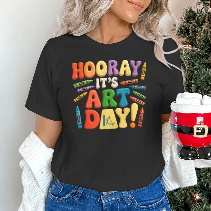 Back To School Hooray It's Art Day Art Teacher Artist Unisex T-Shirt, gift for family, gift for coworker Back To School Hooray It's Art Day Art Teacher Artist Unisex T-Shirt, gift for family, gift for coworker