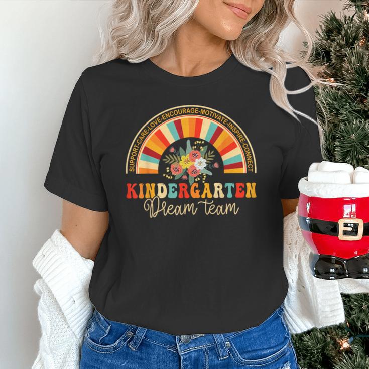 Back To School Kindergarten Dream Team Teacher Love Floral Unisex T-Shirt, gift for family, gift for coworker Back To School Kindergarten Dream Team Teacher Love Floral Unisex T-Shirt, gift for family, gift for coworker