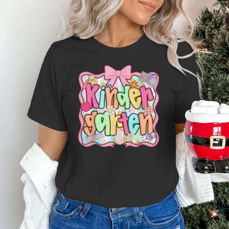 Back To School Kindergarten Preppy Teacher Girl Unisex T-Shirt, gift for family, gift for coworker Back To School Kindergarten Preppy Teacher Girl Unisex T-Shirt, gift for family, gift for coworker