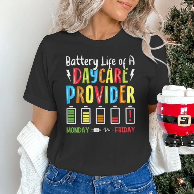 Battery Life Of Daycare Provider Childcare Teacher Unisex T-Shirt, gift for family, gift for coworker Battery Life Of Daycare Provider Childcare Teacher Unisex T-Shirt, gift for family, gift for coworker