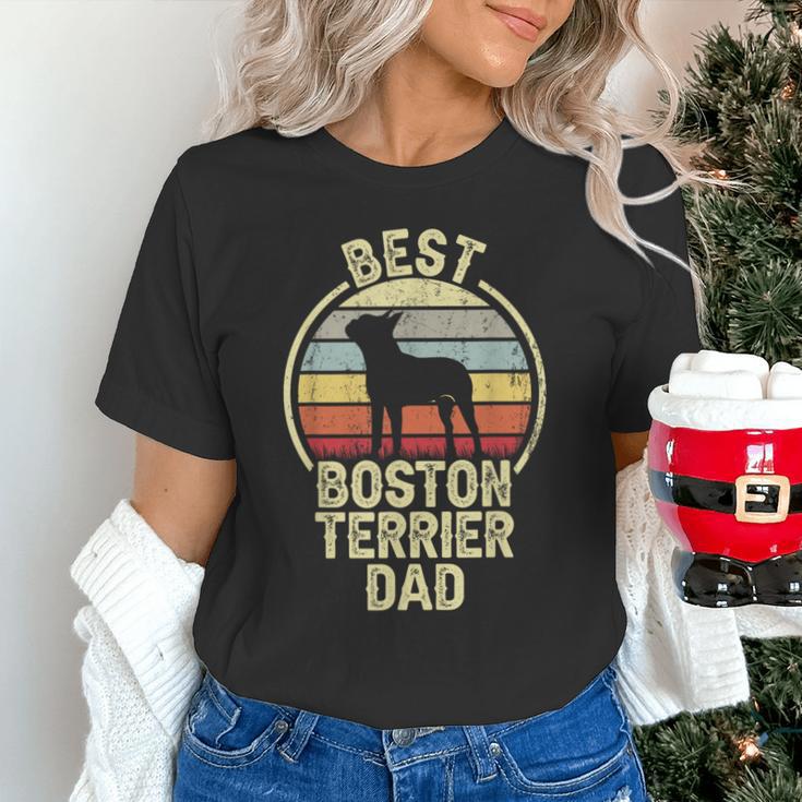 Best Dog Father Dad Vintage Boston Terrier For Men Women Unisex T-Shirt, Boston Terrier Dad Shirts, gift for family, gift for coworker