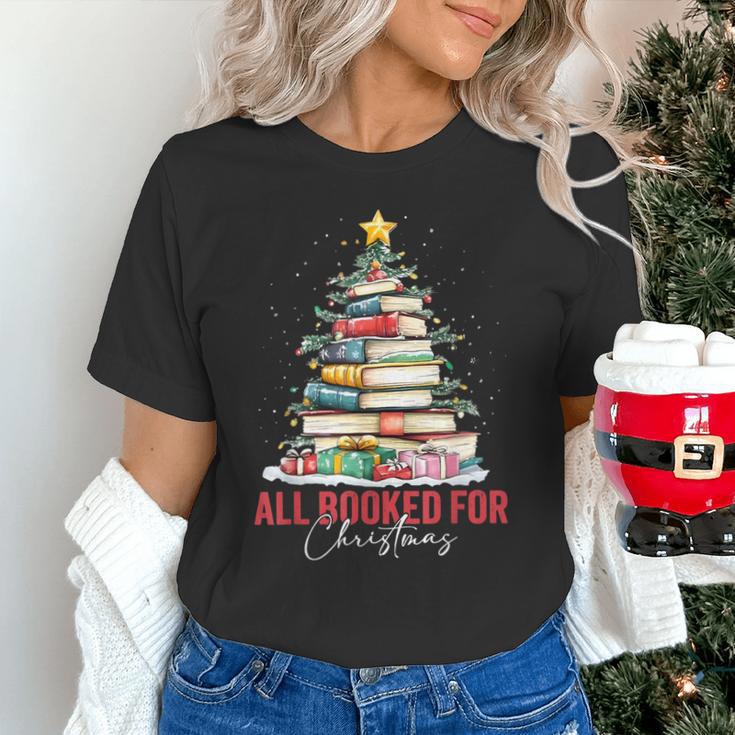 All Booked For Christmas Xmas Tree Teacher Holiday Pajamas Unisex T-Shirt, gift for family, gift for coworker All Booked For Christmas Xmas Tree Teacher Holiday Pajamas Unisex T-Shirt, gift for family, gift for coworker