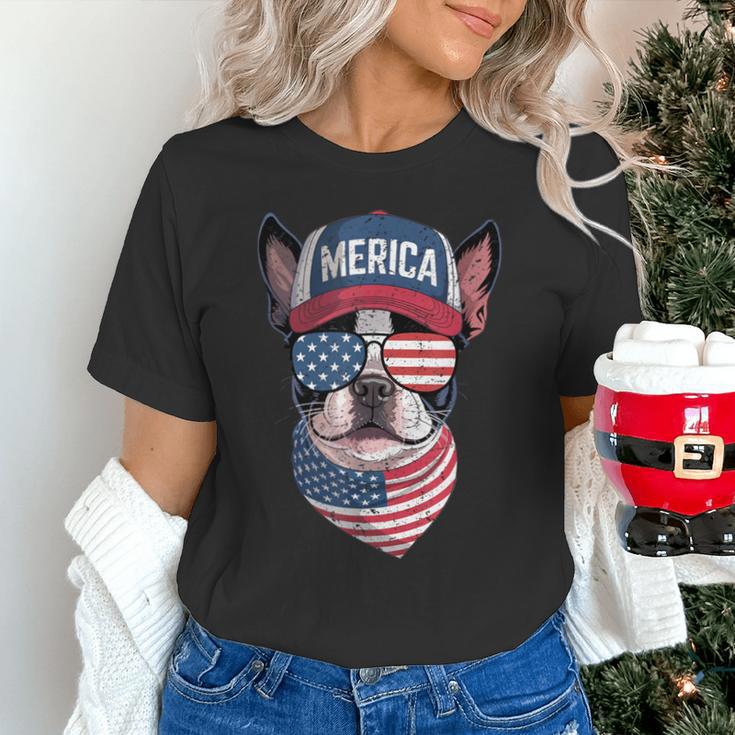 Boston Terrier 4th Of July US Merica Bostie Dog Patriotic For Men Women Kids Unisex T-Shirt, Patriotic Boston Terrier Shirts, Boston Terrier 4th Of July Shirts, gift for family, gift for coworker