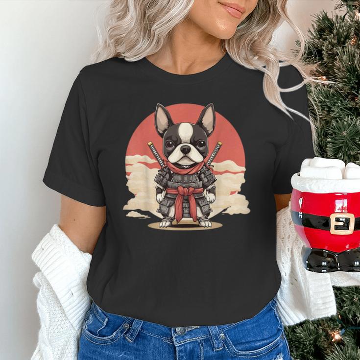 Boston Terrier Dog Japanese Style Samurai Dogs Unisex T-Shirt, gift for family, gift for coworker