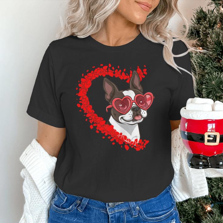 Boston Terrier Dog Mom Dad Valentine’s Day Pet Lover For Men Women Kids Unisex T-Shirt, Boston Terrier Dad Shirts, Boston Terrier Mom Shirts, gift for family, gift for coworker