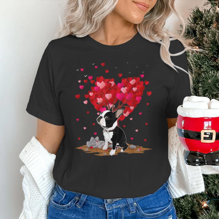 Boston Terrier Lover Heart Shape Boston Terrier Valentine Unisex T-Shirt, gift for family, gift for coworker