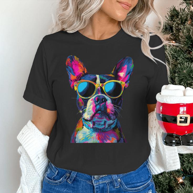 Boston Terrier Lovers Pop Art Boston Terrier Unisex T-Shirt, gift for family, gift for coworker