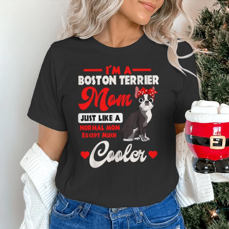 Boston Terrier Mom American Gentleman Dog Mother's Day Unisex T-Shirt, Boston Terrier Mom Shirts, American Boston Terrier Shirts, gift for family, gift for coworker