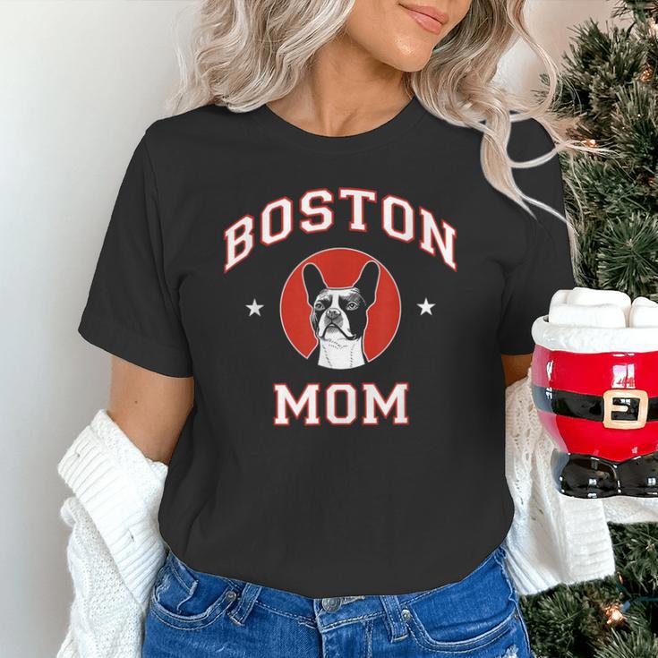 Boston Terrier Mom Dog Mother Unisex T-Shirt, Boston Terrier Mom Shirts, gift for family, gift for coworker
