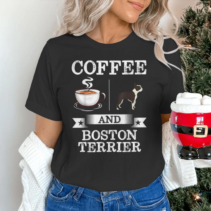 Boston Terrier Shirt Coffee And Boston Terrier Cute Dog For Men Women Girls Kids Unisex T-Shirt, gift for family, gift for coworker