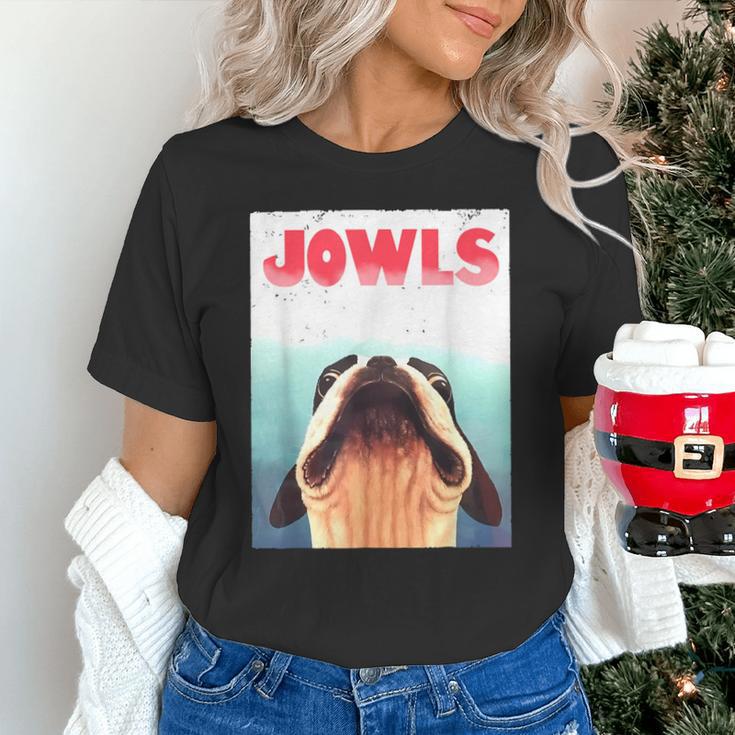 Boston Terriers Jowls Dog Mom Dog Dad Unisex T-Shirt, gift for family, gift for coworker