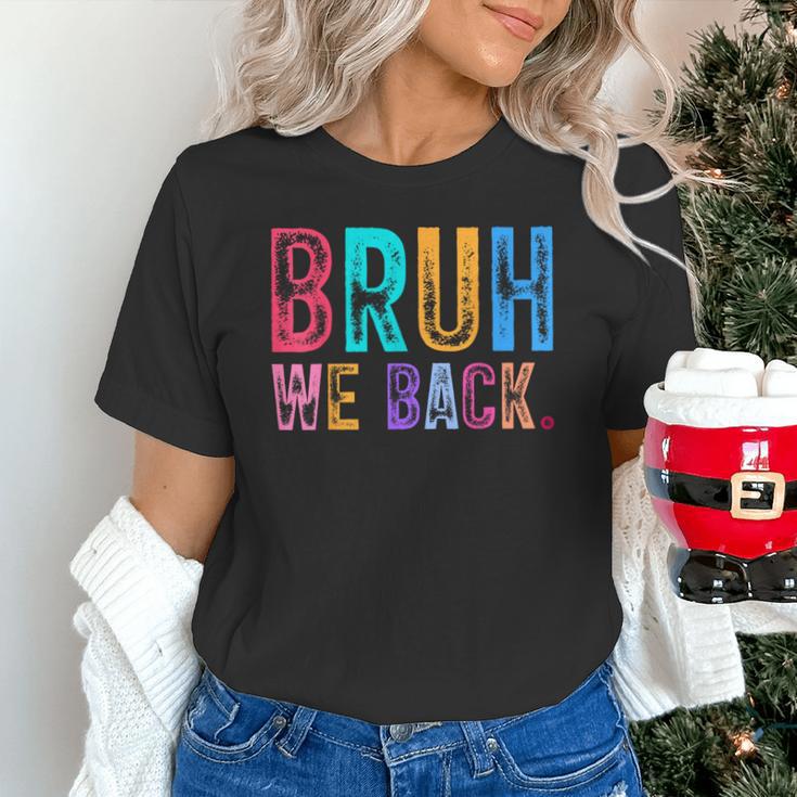 Bruh We Back Teachers Retro Back To School Boys Girls Kids Unisex T-Shirt, gift for family, gift for coworker Bruh We Back Teachers Retro Back To School Boys Girls Kids Unisex T-Shirt, gift for family, gift for coworker