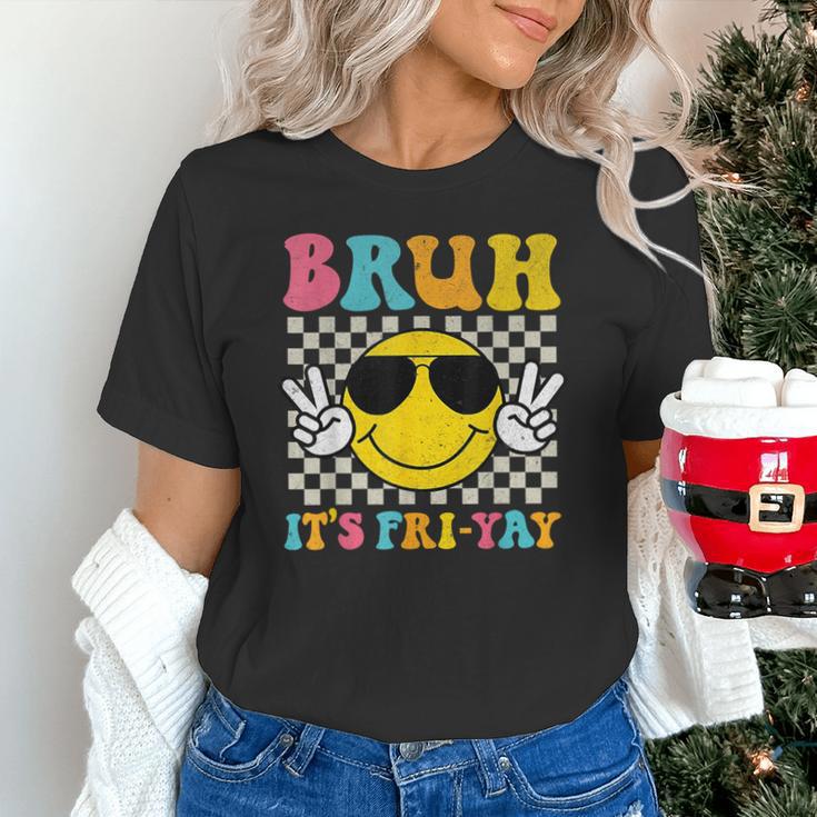 Bruh It's Fri-Yay Friday Weekend Smile Face Teacher Student Unisex T-Shirt, gift for family, gift for coworker Bruh It's Fri-Yay Friday Weekend Smile Face Teacher Student Unisex T-Shirt, gift for family, gift for coworker