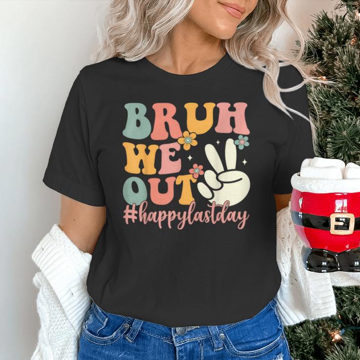 Bruh We Out Teacher Retro Last Day Of School Boys Girls Kids Unisex T-Shirt, gift for family, gift for coworker
