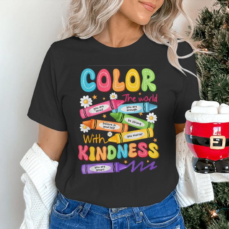 Color The World With Kindness Teachers Back To School Unisex T-Shirt, gift for family, gift for coworker Color The World With Kindness Teachers Back To School Unisex T-Shirt, gift for family, gift for coworker