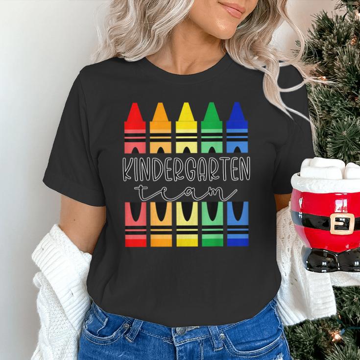 Colorful Crayon Kindergarten Team Tee For Teachers Students Men Women Kids Unisex T-Shirt, gift for family, gift for coworker Colorful Crayon Kindergarten Team Tee For Teachers Students Men Women Kids Unisex T-Shirt, gift for family, gift for coworker