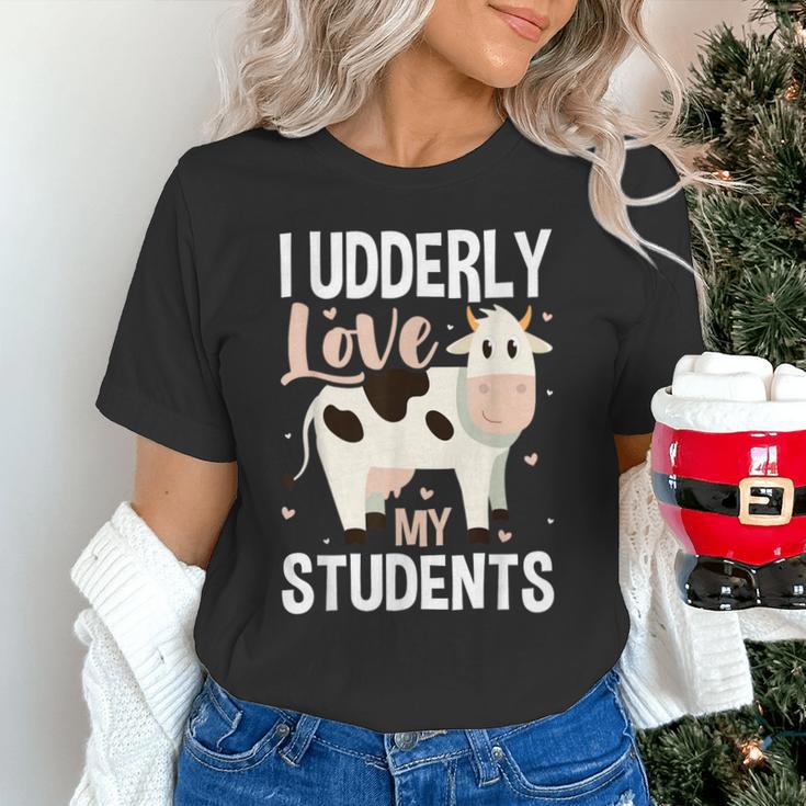 Cow Teacher Lover Unisex T-Shirt, gift for family, gift for coworker