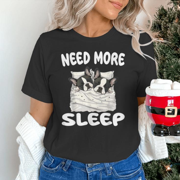 Cute Boston Terrier Need More Sleep Pajamas Nightgown Unisex T-Shirt, gift for family, gift for coworker