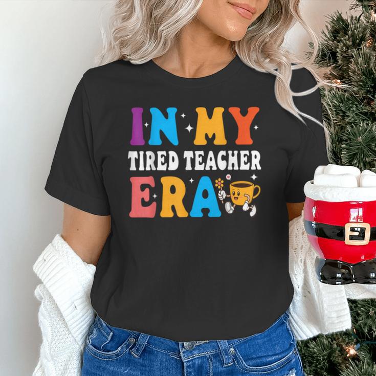 Cute Coffee Glass Face Happy Day In My Tired Teacher ERA For Men Women Unisex T-Shirt, gift for family, gift for coworker