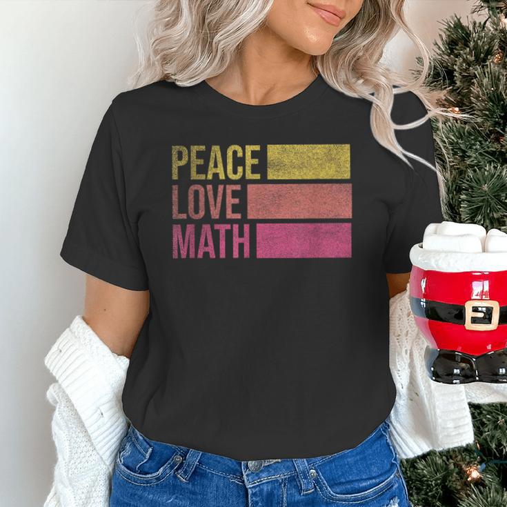 Cute Math Teacher Peace Love Math Unisex T-Shirt, gift for family, gift for coworker Cute Math Teacher Peace Love Math Unisex T-Shirt, gift for family, gift for coworker