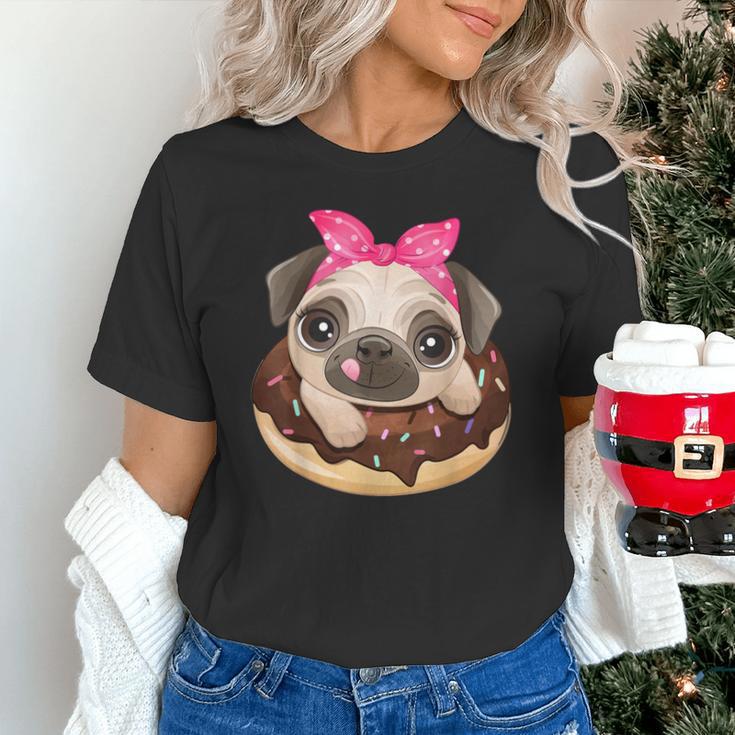 Cute Pug Shirt Donut Girls Dog Unisex T-Shirt, gift for family, gift for coworker