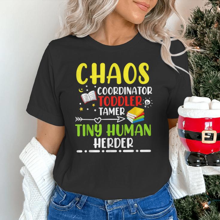 Daycare Teacher School Chaos Coordinator Toddler Tamer For Men Women Kids Unisex T-Shirt, gift for family, gift for coworker Daycare Teacher School Chaos Coordinator Toddler Tamer For Men Women Kids Unisex T-Shirt, gift for family, gift for coworker