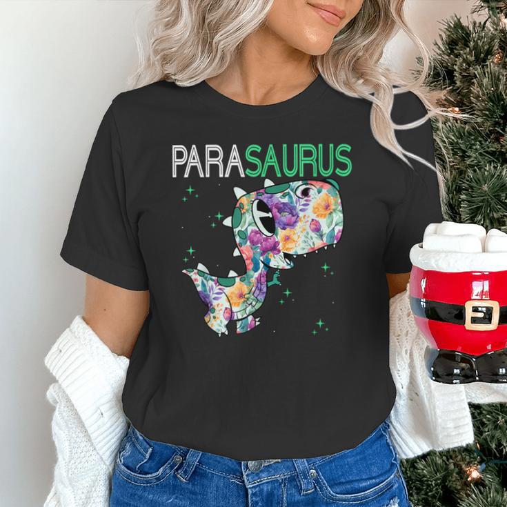 Dino Para Professional Teacher Collection T-Rex Dinosaur Paraeducator Assistant Teacher Unisex T-Shirt, gift for family, gift for coworker