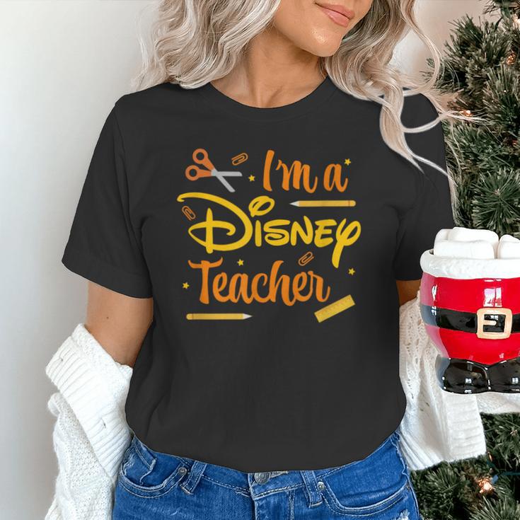 Disney Back To School I'm A Disney Teacher Crafty Logo Unisex T-Shirt, gift for family, gift for coworker