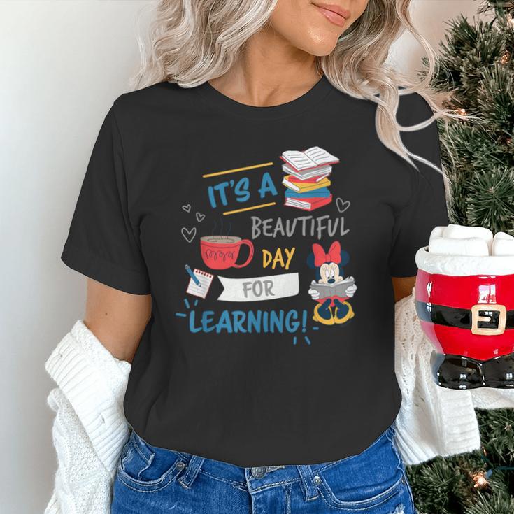 Disney Minnie Mouse Beautiful Day For Learning Teacher's Day Unisex T-Shirt, gift for family, gift for coworker Disney Minnie Mouse Beautiful Day For Learning Teacher's Day Unisex T-Shirt, gift for family, gift for coworker