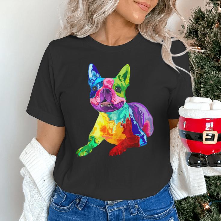 Dog Lover Boston Terrier Dog Colorful Boston Terrier Men Women Kids Unisex T-Shirt, gift for family, gift for coworker