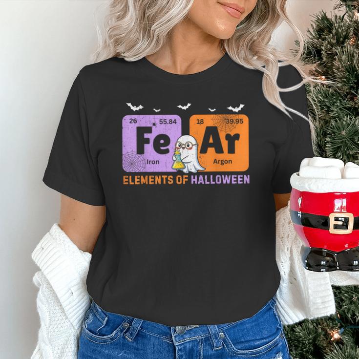 Elements Of Halloween Fear Periodically Chemistry Teacher Unisex T-Shirt, gift for family, gift for coworker