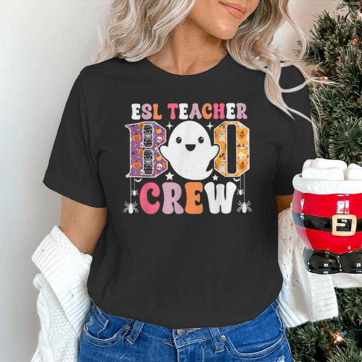 ESL Teacher Boo Crew Halloween Costume Unisex T-Shirt, Esl Teacher Shirts, gift for family, gift for coworker ESL Teacher Boo Crew Halloween Costume Unisex T-Shirt, Esl Teacher Shirts, gift for family, gift for coworker