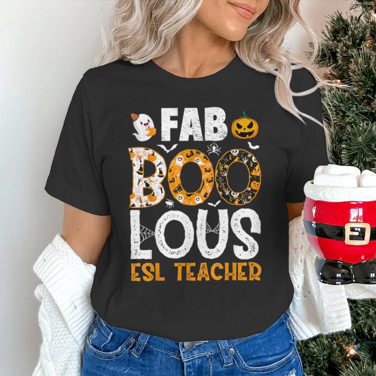 Faboolous ESL ESOL Teacher Spooky Teacher Halloween Costume For Men Women Unisex T-Shirt, Esl Teacher Shirts, gift for family, gift for coworker