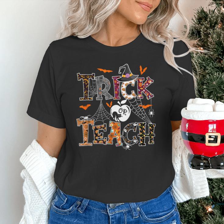 Fall Holiday Themed Thanksgiving Halloween Teacher Trick Or Unisex T-Shirt, gift for family, gift for coworker Fall Holiday Themed Thanksgiving Halloween Teacher Trick Or Unisex T-Shirt, gift for family, gift for coworker
