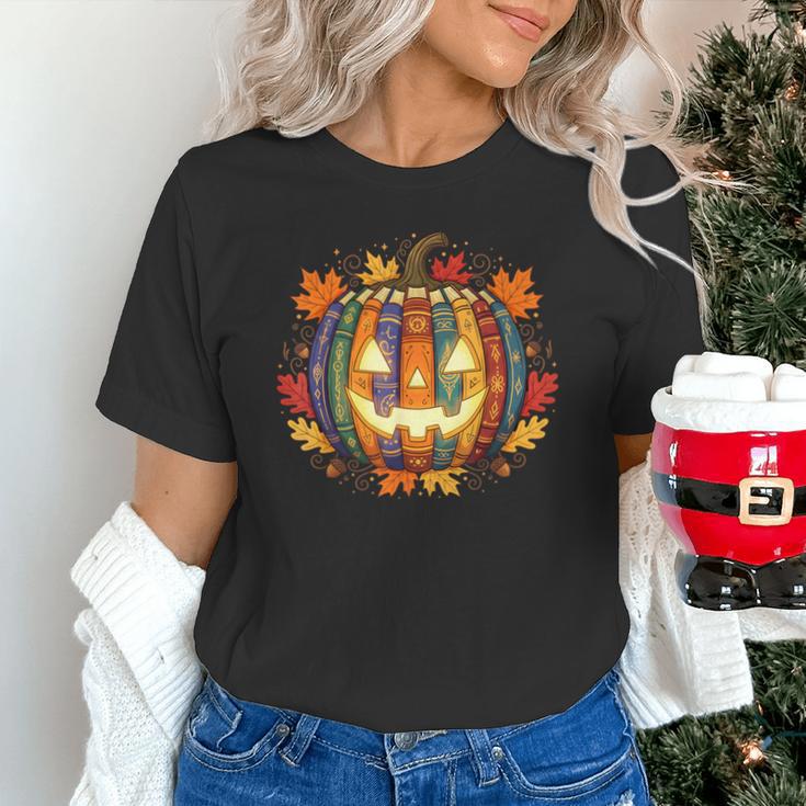 Fall Pumpkin Book Lover Spooky Librarian Teacher Halloween Unisex T-Shirt, gift for family, gift for coworker Fall Pumpkin Book Lover Spooky Librarian Teacher Halloween Unisex T-Shirt, gift for family, gift for coworker