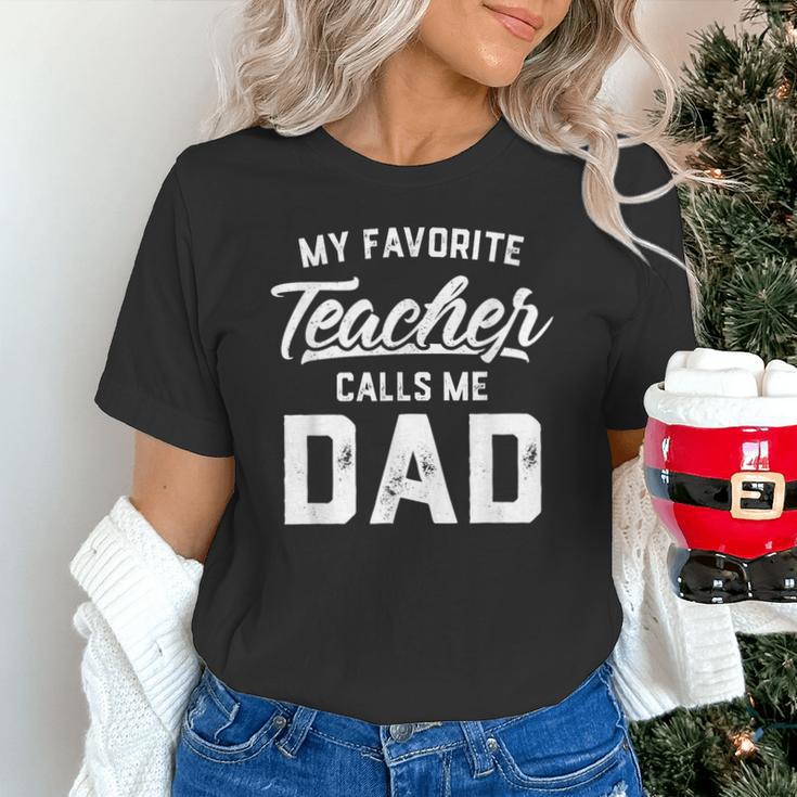 My Favorite Teacher Calls Me Dad Shirt Father's Day For Men Kids Unisex T-Shirt, gift for family, gift for coworker