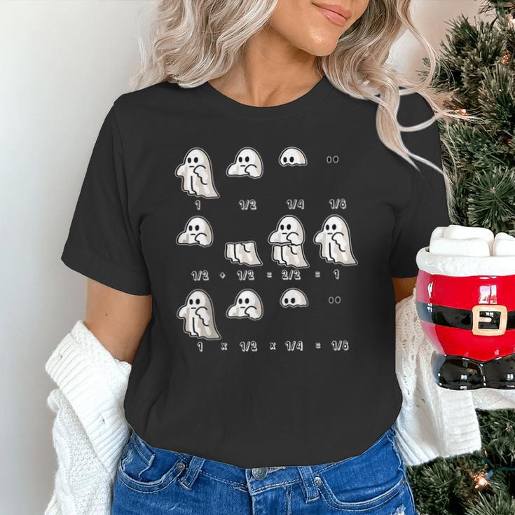 Fractions Math Teacher Ghost Math Halloween Humorous Unisex T-Shirt, gift for family, gift for coworker Fractions Math Teacher Ghost Math Halloween Humorous Unisex T-Shirt, gift for family, gift for coworker